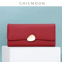 new litchi grain women long wallet many departments female wallet lady cluth purses card holder cellphone pockets carteras