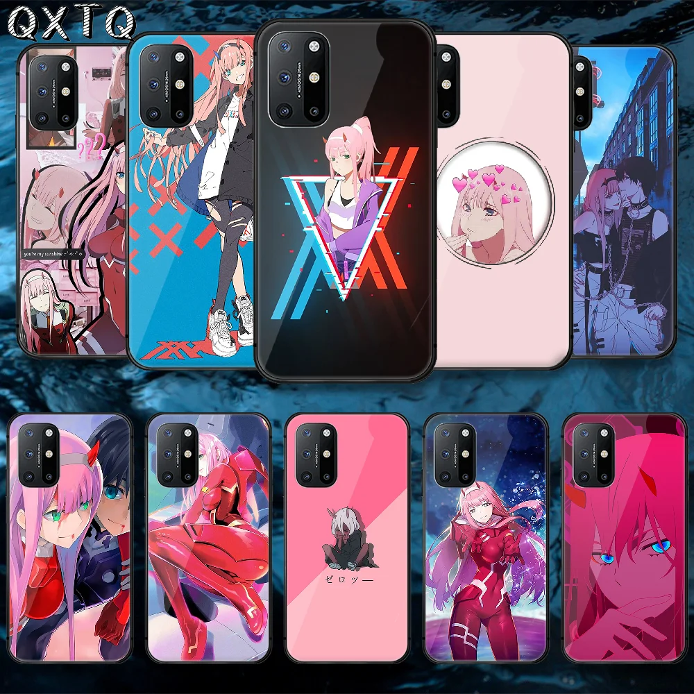 

02 Darling in the Franxx Tempered Glass Mobile Phone Bag Case Cover For Oneplus Oppo Realme Find X2 3 6 7 8 9 T Pro Nord Gt Neo