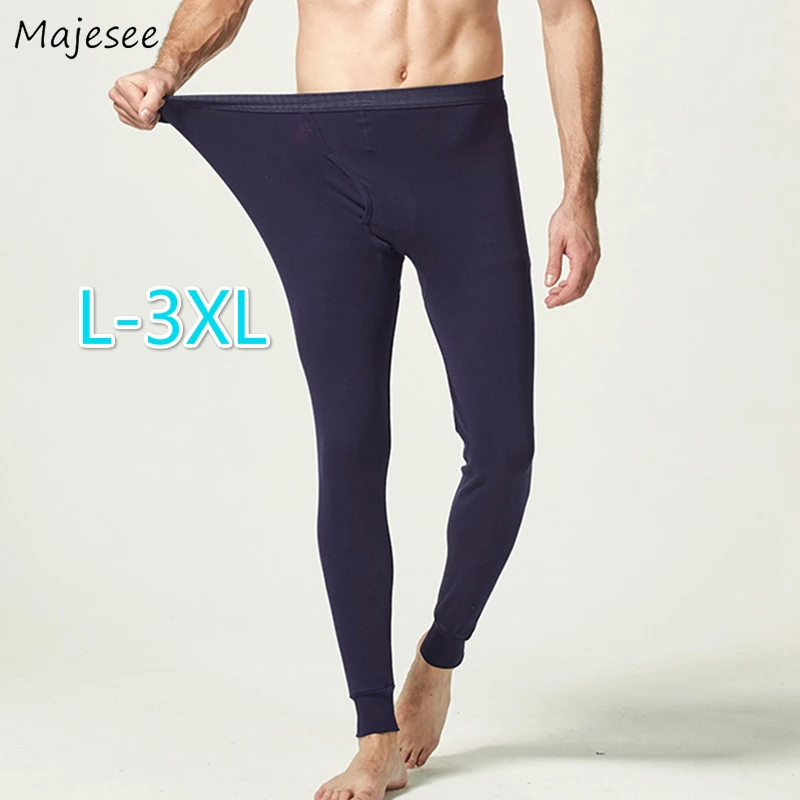 

Thermal Underwear Bottoms Men Winter Warm Cotton Underpants Soft Elastic Waist Legging Quick-dry Male Underwears Leisure Slim