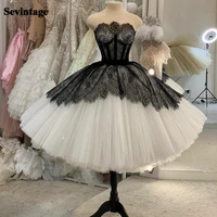 sevintage vintage ball gown prom dresses vintage sleeveless evening dress girls dancing knee length party gowns