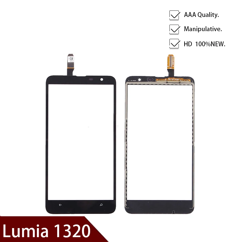 

High Quality Replacement Touch screen for Nokia Lumia 1320 touch screen digitizer touchscreen front Glass lens panel