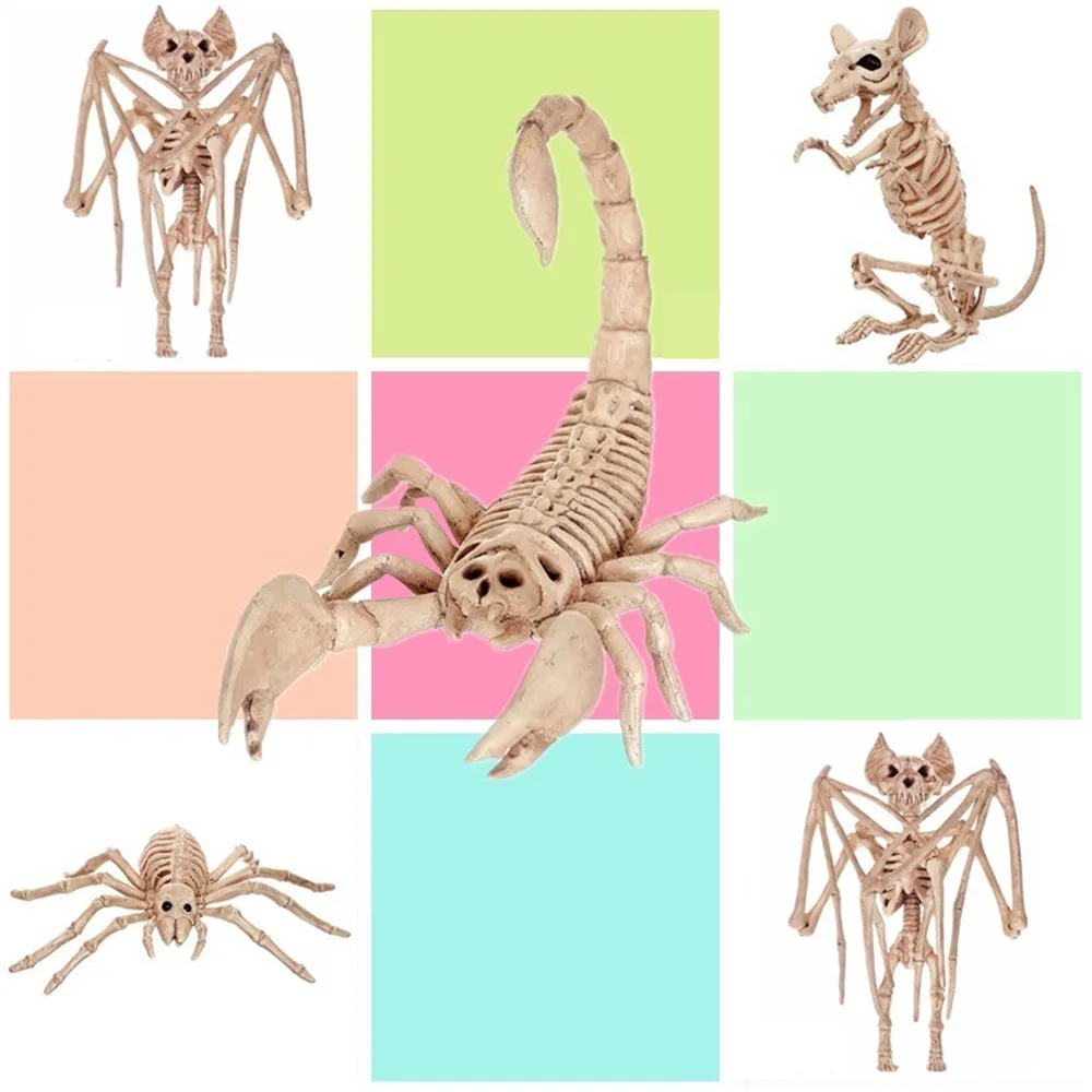 Новинка Хэллоуин ужасные летучие мыши скелет искусство реалистичный