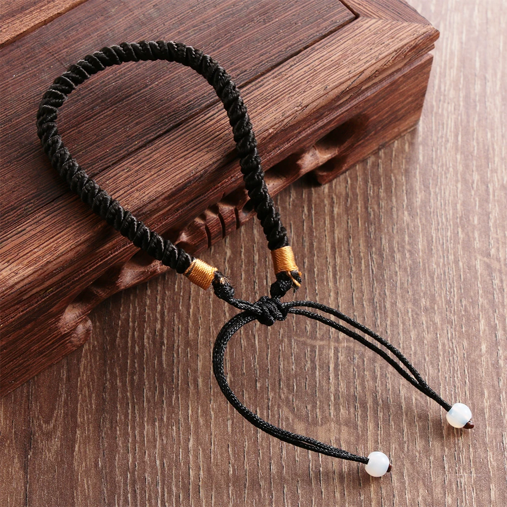 Классический красный браслет 1 шт. 16 см китайские красные веревочные браслеты на