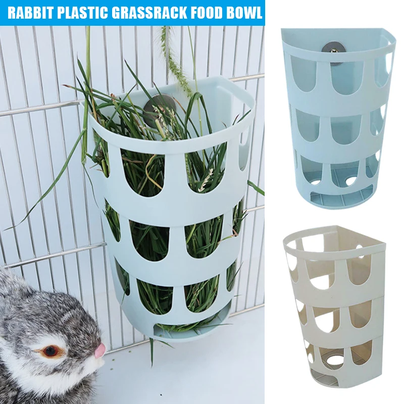 

Small Animals Food Feeder Rabbit Hay Rack Guinea Pig Manger Food Bin Bowl BJStore