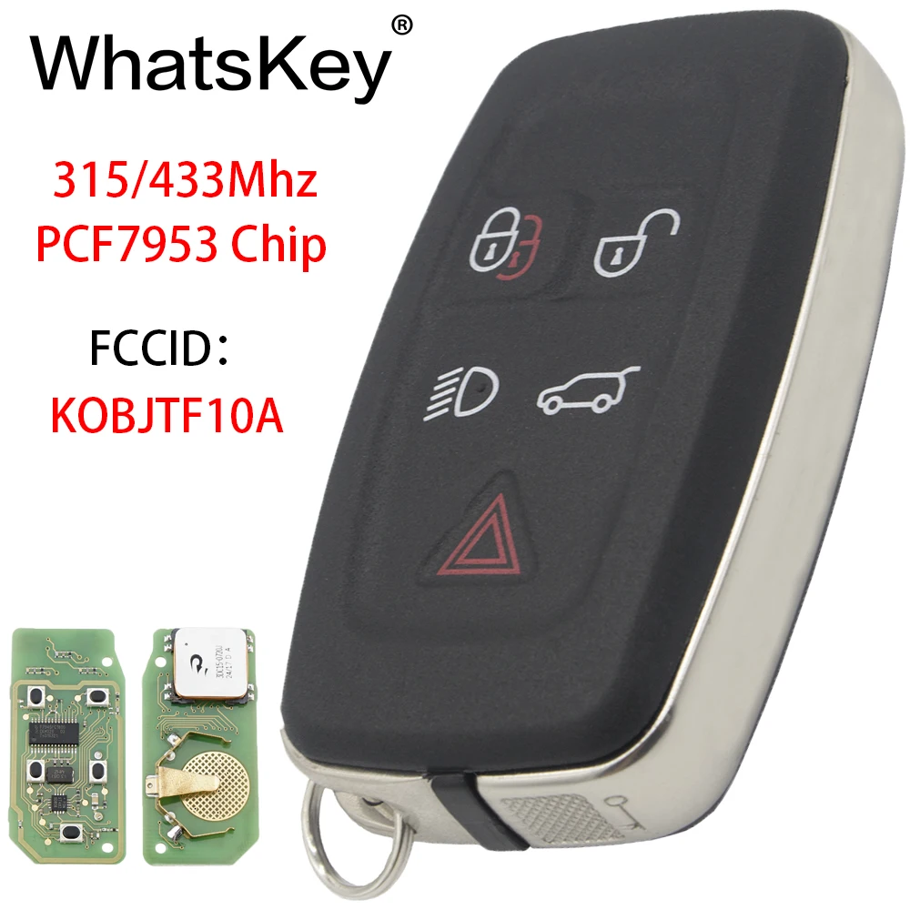 WhatsKey 5 кнопочный 315/433 МГц PCF7953 чип дистанционный Полный Автомобильный ключ для Land