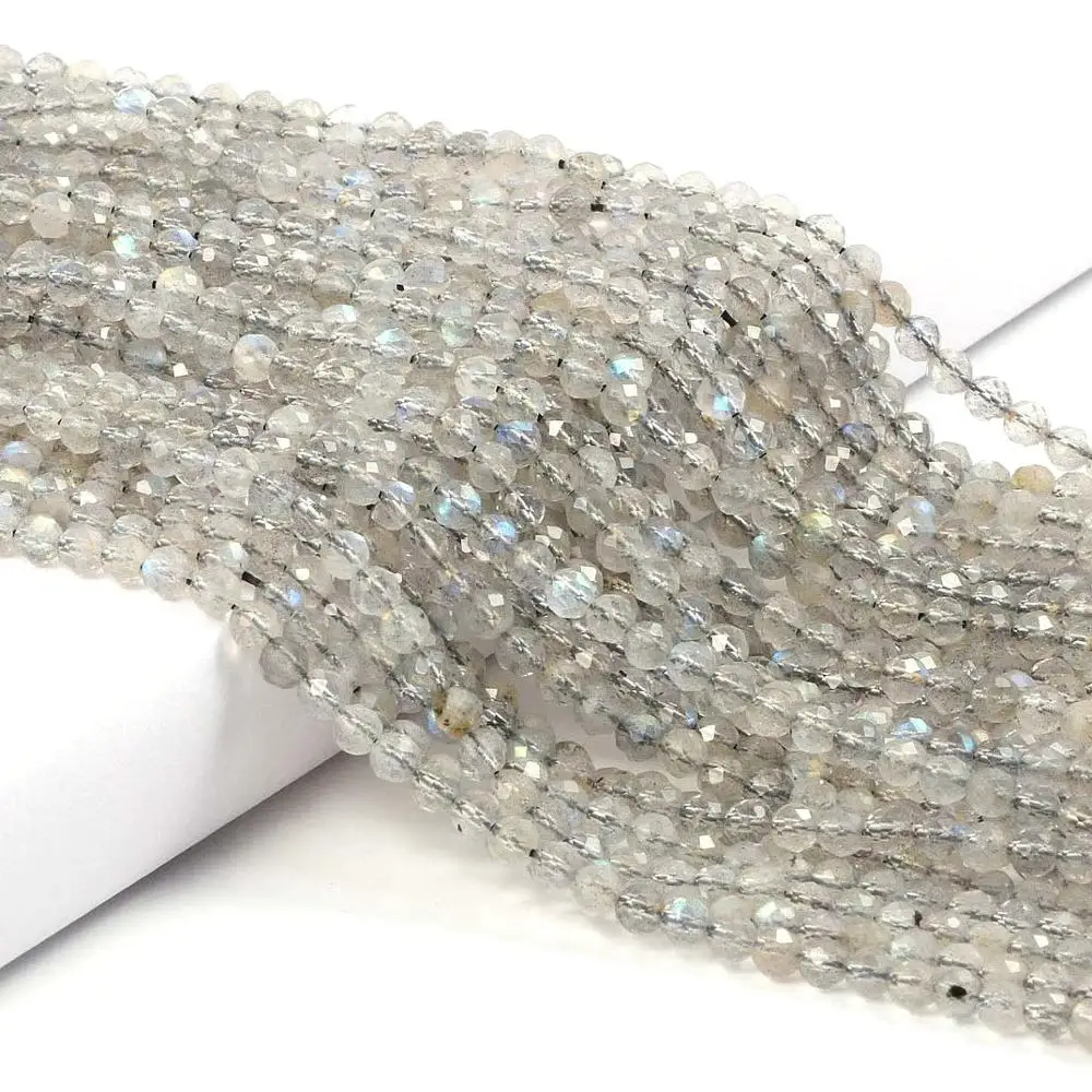 Природный вспышки лабрадорит каменные бусы 2 3 4 мм маленькие круглые свободные