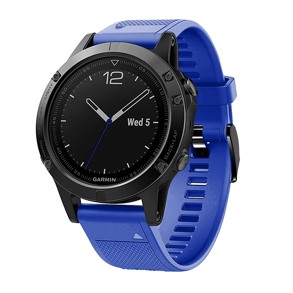 26 22 20 мм ремешок для garmin fenix 5 5X 5S Plus 3 3HR часы Quick fit Силиконовый Easyfit наручные часы ремешок для garmin fenix 5x5 5S