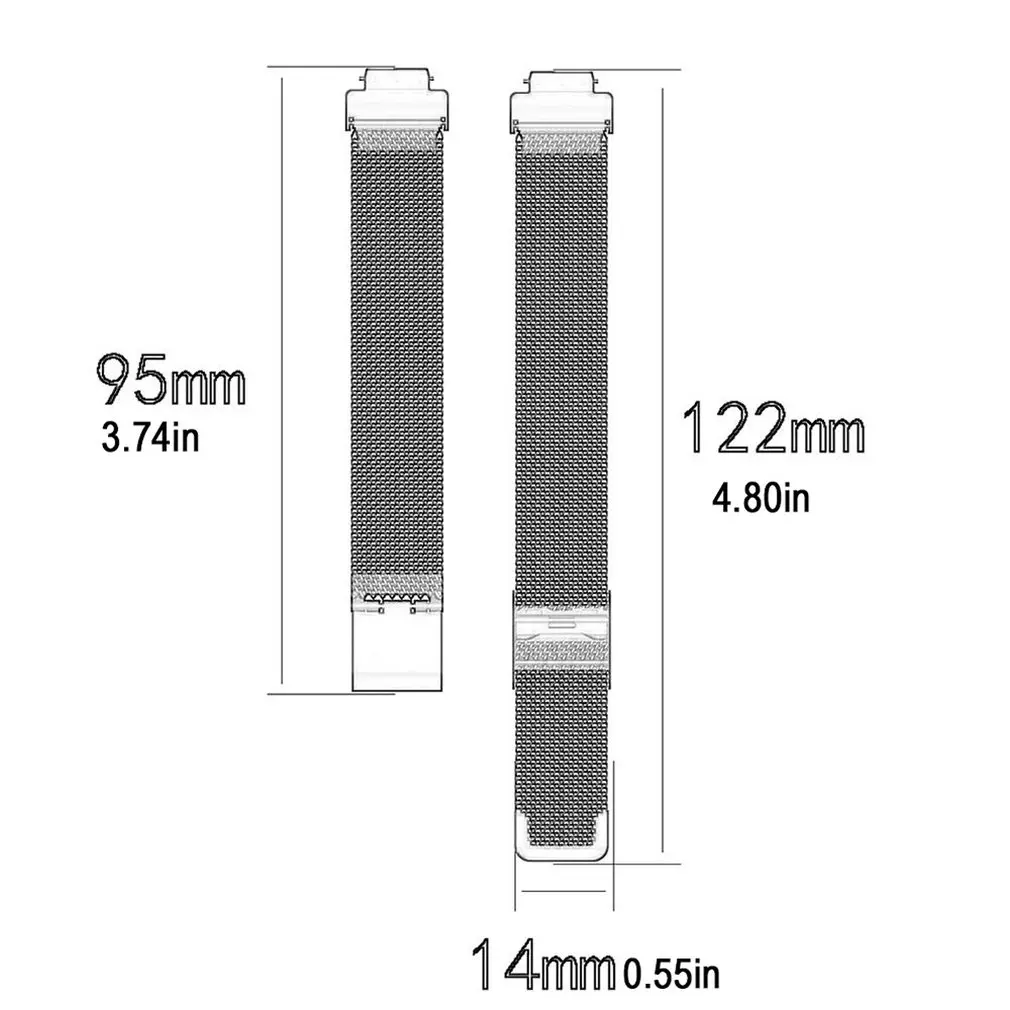 

For Fitbit Inspire Metal Mesh Belt Diy Element Replacement Strap Professional Fashion Replacement Bracelet Bracelet