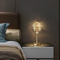 light luxury crystal wall lamp bedroom bedside lamp post modern minimalist living room tv background wall decoration table lamp
