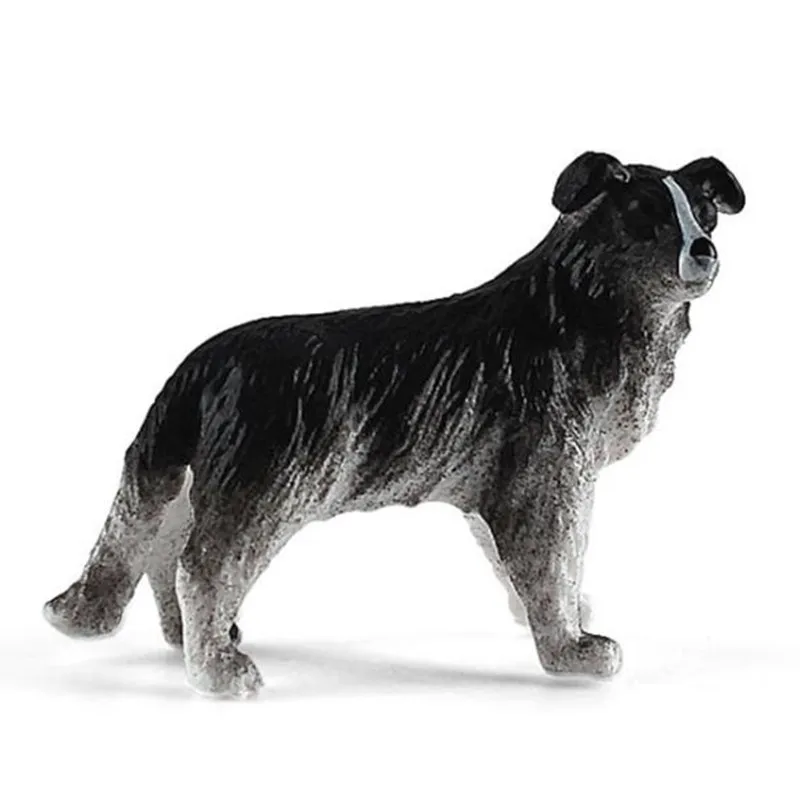 

3D Dog Mini Animal Figurine Abstract Geometric Style Plastic PVC Retro Sculpture Home Room Desktop Decoration Kids Gift Diy