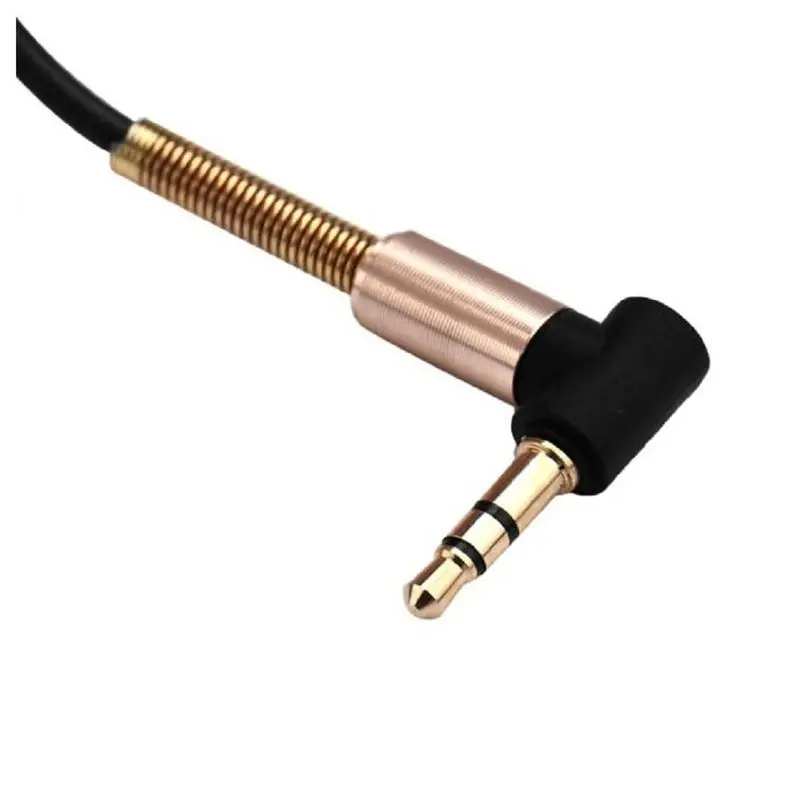 3.5mm Jack Elbow Male to Stereo Headphone Car Aux Audio Extension Cable (Black) | Электроника