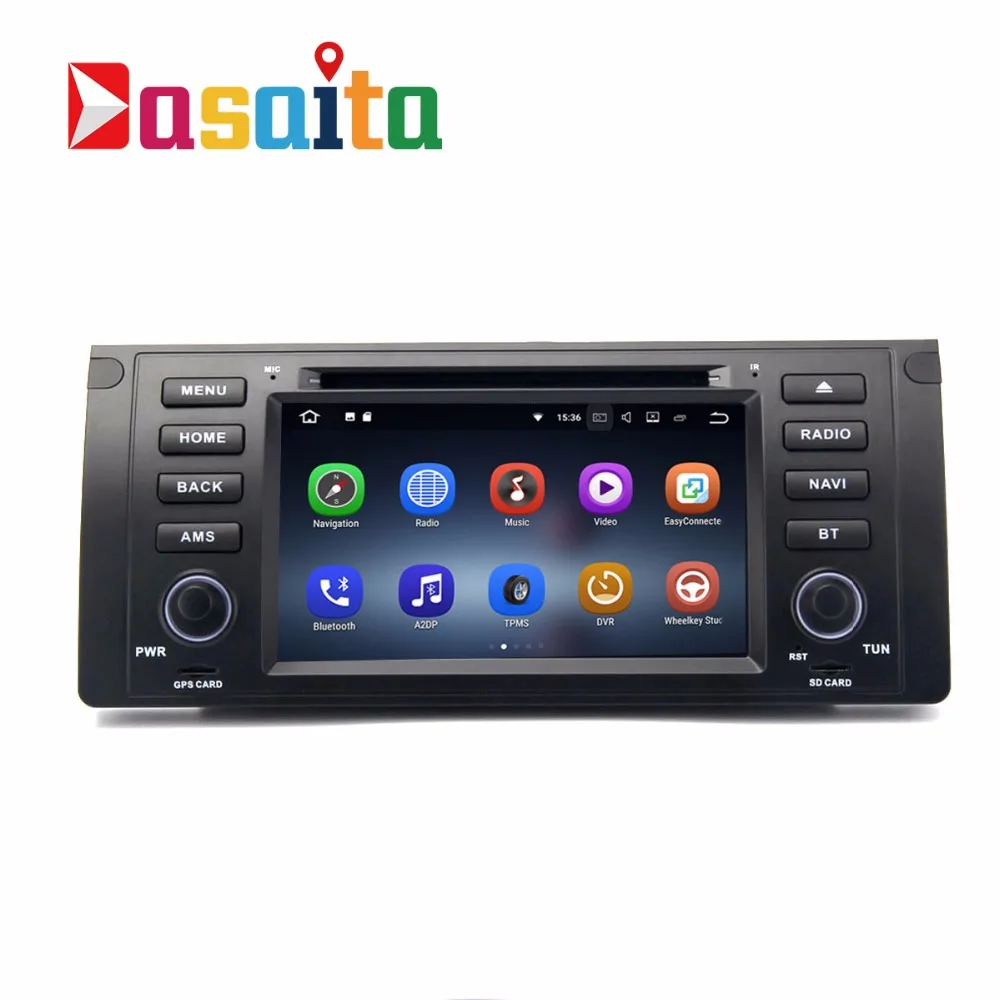 Автомобильный DVD плеер 7 дюймов Android 8 1 GPS для BMW E39 E53 X5 2 din радио навигация