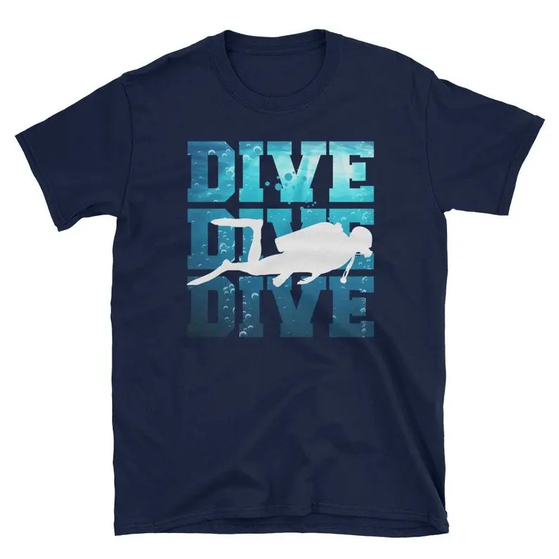

Dive T-shirt Scuba Diver Shirt Poison Men Men's T-shirt Free shipping Top Tees Custom Each Fits hip-hop T-shirt