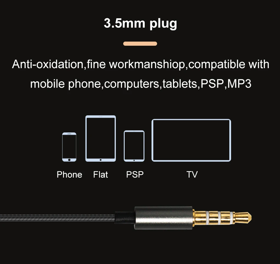 KISSCASE управление громкостью проводные наушники для iPhone наушники Xiaomi 3,5 мм с микрофоном Музыка стерео бас гарнитура наушники
