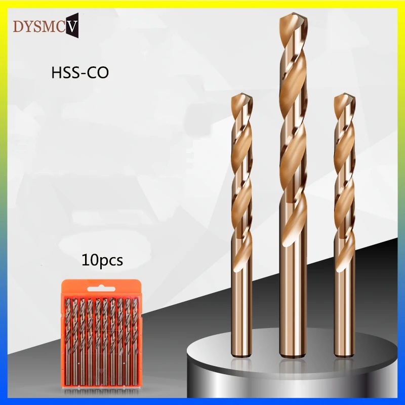 

10PCS 0.5mm1.5mm 2.5mm 3.5mm 4.0mm M35 HSS-CO Cobalt Drill Bits HSS Twist Drill Bit For Stainless Steel