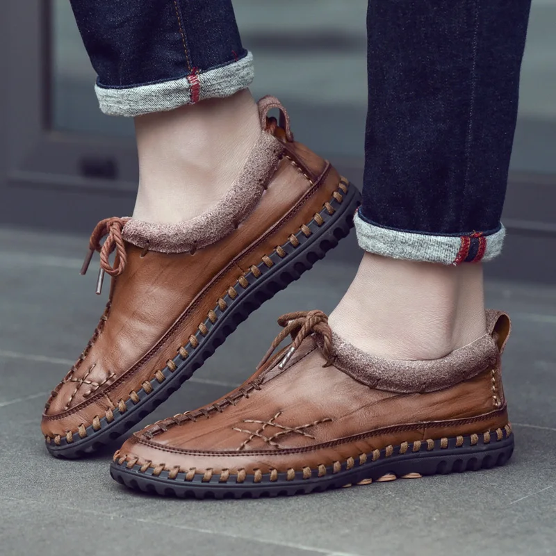 Men Shoes Breathable Casual 2020 Lazy Loafers Driving Flats Walking Sneakers | Обувь