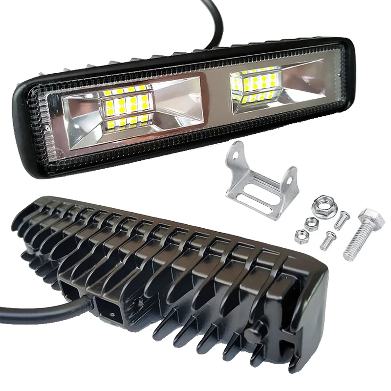 

1-2Pcs 36w DRL LED Spot Flood Work Light Aluminum Worklight For Auto Motorcycle 12V Led Headlight For Off Road Vehicle Car Truck