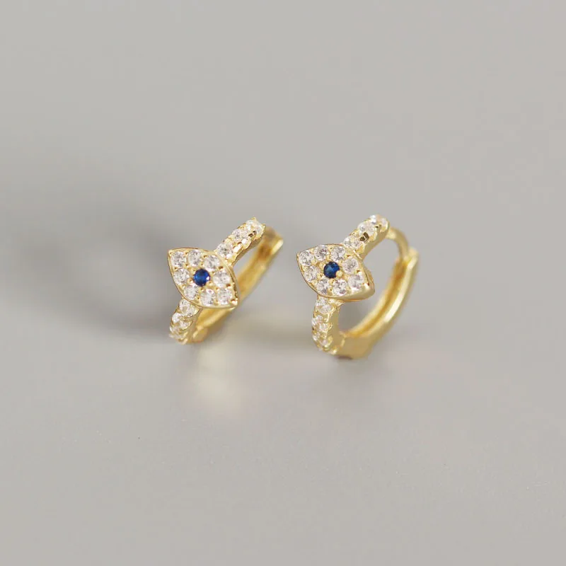 Женские мини серьги с голубыми глазами ying Vahine маленькие гвоздики из 100%