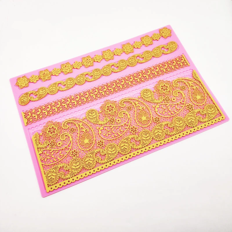 Силиконовая форма с узором в виде спирали кружевной коврик для помадки