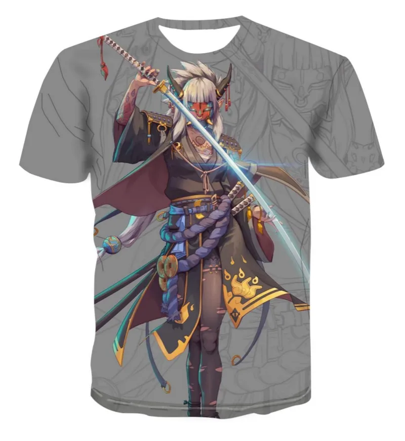 

3D printing round neck t-shirt men's summer fashion creative design Short Sleeve cartoon 3D t-shirt men's casual cool top s-6xl