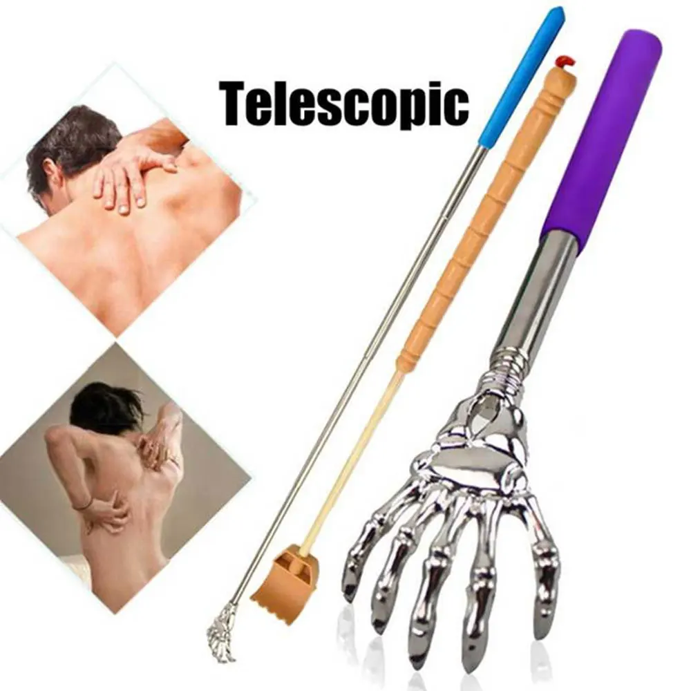 

Telescopic Back Scratcher Stainless Steel Claw Back Massage Tools Anti Itch Claw Massager Back Massage For Elders Tickle Stick