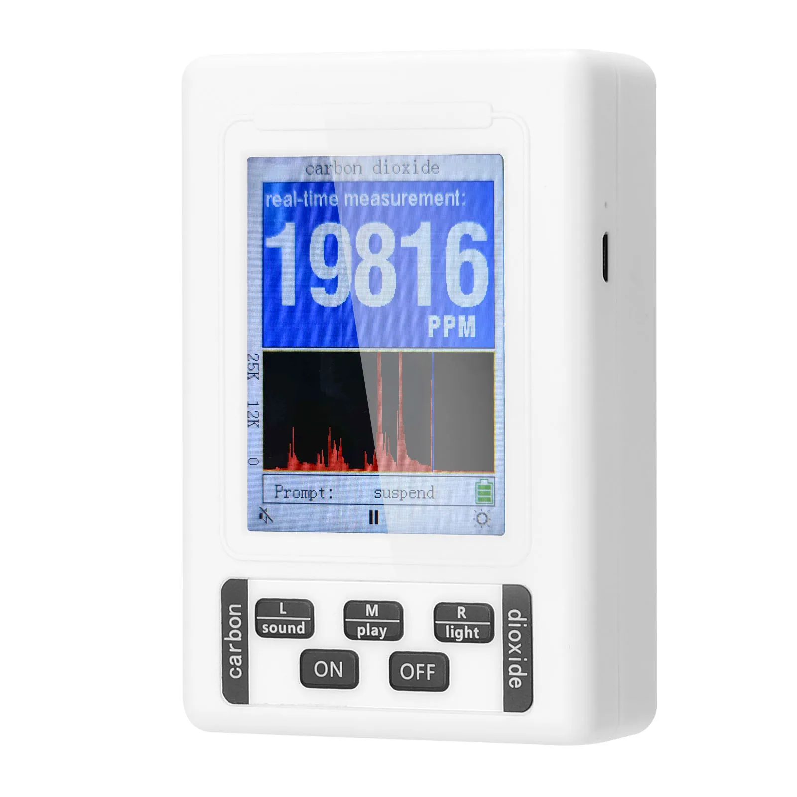 

BR-11B 2.8 Inch TFT Display Screen CO2 Detector Portable Handheld CO2 Meter Intelligent Home Desktop Indoor Outdoor