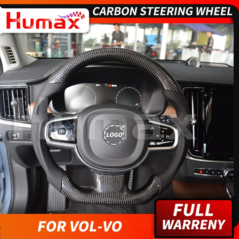 Настоящий руль из углеродного волокна для Volvo xc60 xc90 S60 S80L S60L S90X C6V90 v40 V70 SUV XC60 S90