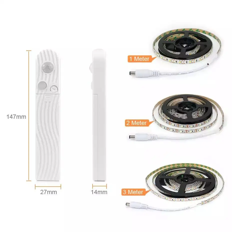 

Intelligent human body sensor light control wireless night light LED bedroom wake up bed bed around induction light belt