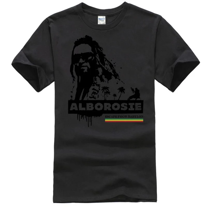 Alborosie футболка регги jamaica Music Bob Damian Marley protoje rasta shirts|Мужские футболки| |