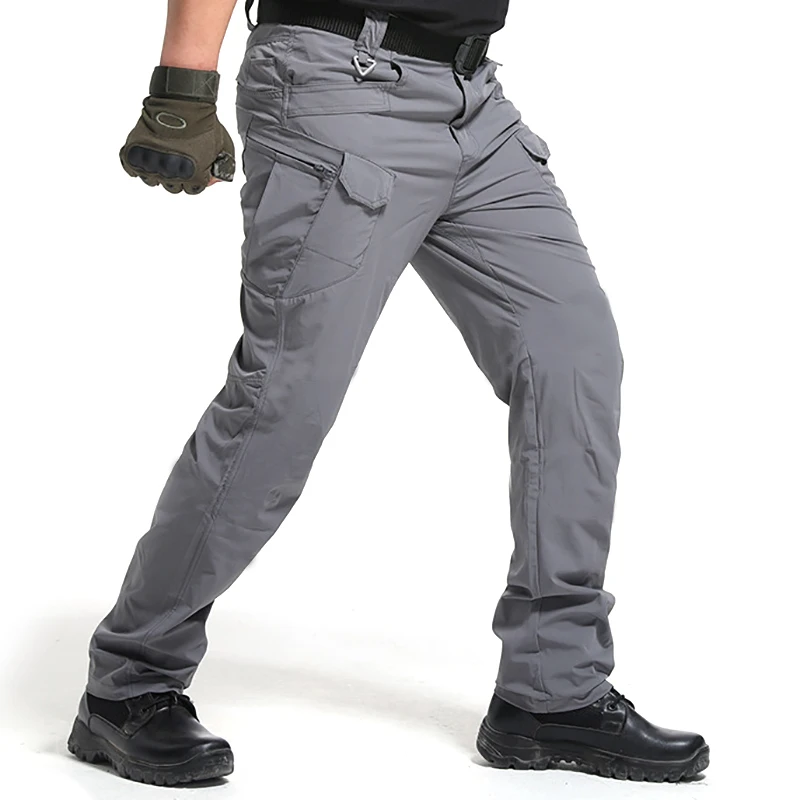 

High Quality City Tactical Cargo Pants Men Waterproof Work Cargo Long Pants with Pockets Loose Trousers Many Pockets