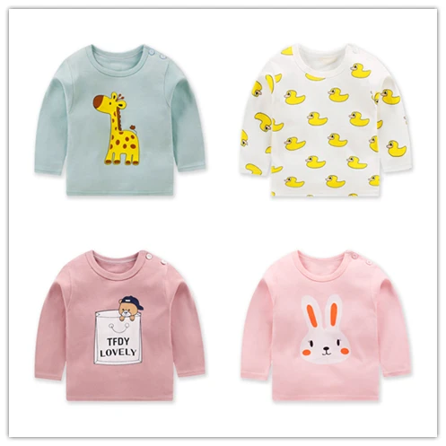 Новинка 2019 брендовая одежда для маленьких девочек футболки топы детская детский