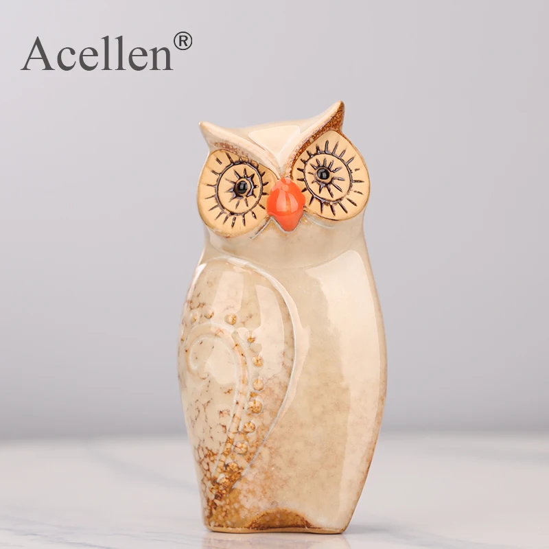 3 шт./компл. фигурки совы миниатюрные милые украшения Декор для дома Креативные