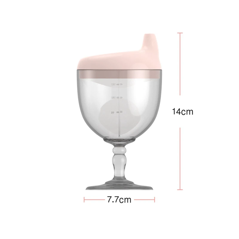 

150ML Baby Infant Learning Drinking Bottles Creative Wine Glass Shaped Kids Toldder Nursing Bottle Feeding Goblet Duckbill Cup