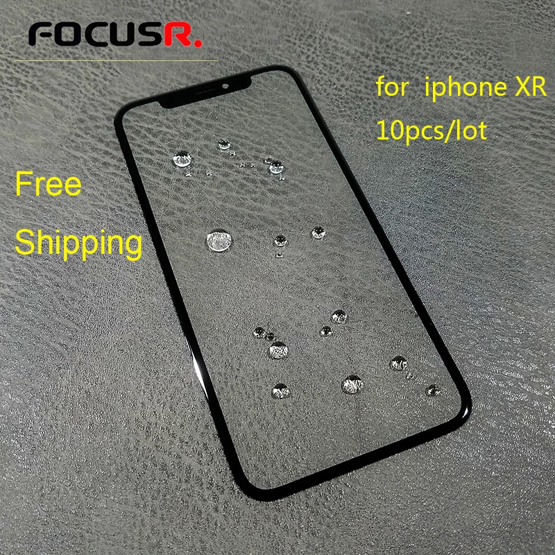Оригинальная замена 10 шт., внешнее стекло объектива для iphone XR, запчасти для мобильных телефонов, запасные части для сенсорной панели мобильного телефона