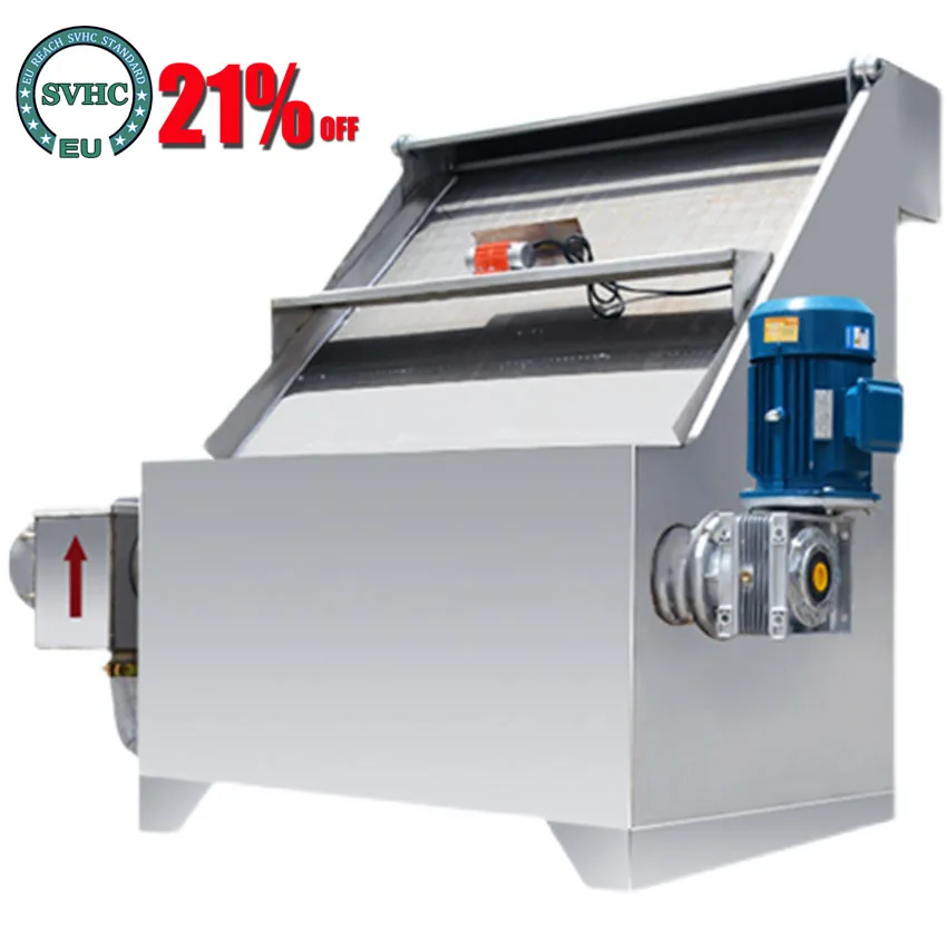 

3kw/4kw Inclined Screen Wet And Dry Separator Pig Chicken Manure Cow Manure Solid Liquid Separator Livestock Manure Dehydrator