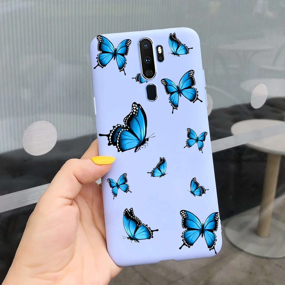 For Oppo A5 A9 2020 A11 A11X Case Cute Butterfly Flower Silicone Back Cover Coque For OPPOA9 OPPOA5 A11 X Bumper Shell Funda best case for android phone