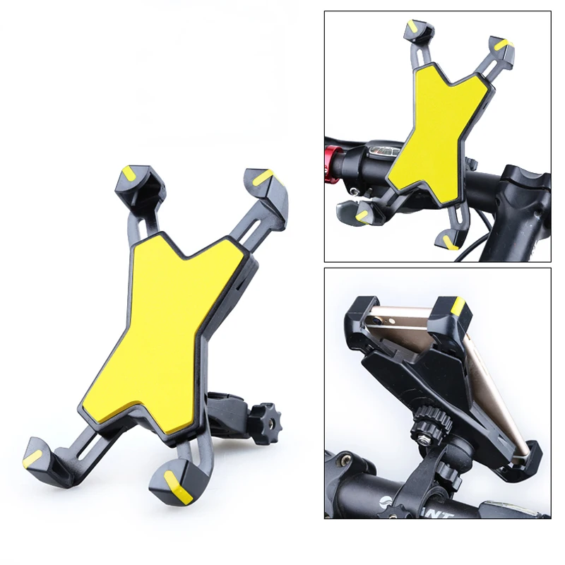 

Universal Motorcycle Bike Bicycle Mount Holder For Cell Phone GPS Stand Holder Handlebar Extender For iPhone 12 Samsung Support