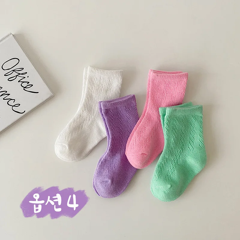 

4 Pairs/lot Socks for Kids Rainbow Socks Candy Color Tube Socks Children Socks Children Boys Socks Cotton Socks Socks for Girls