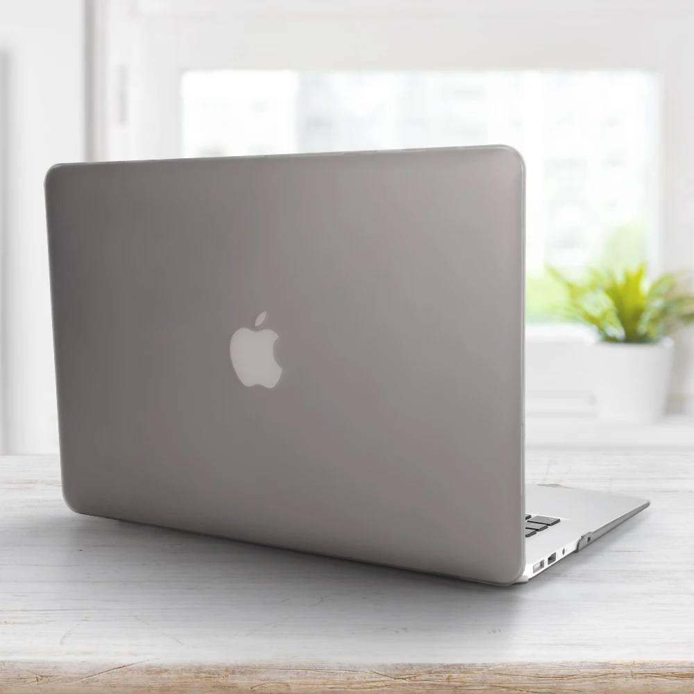 Aiyopeen противоударный чехол с полной защитой для Macbook Air 13, жесткий пластиковый чехол для ноутбука Macbook Pro 13 дюймов Чехол - Цвет: Transparent Grey