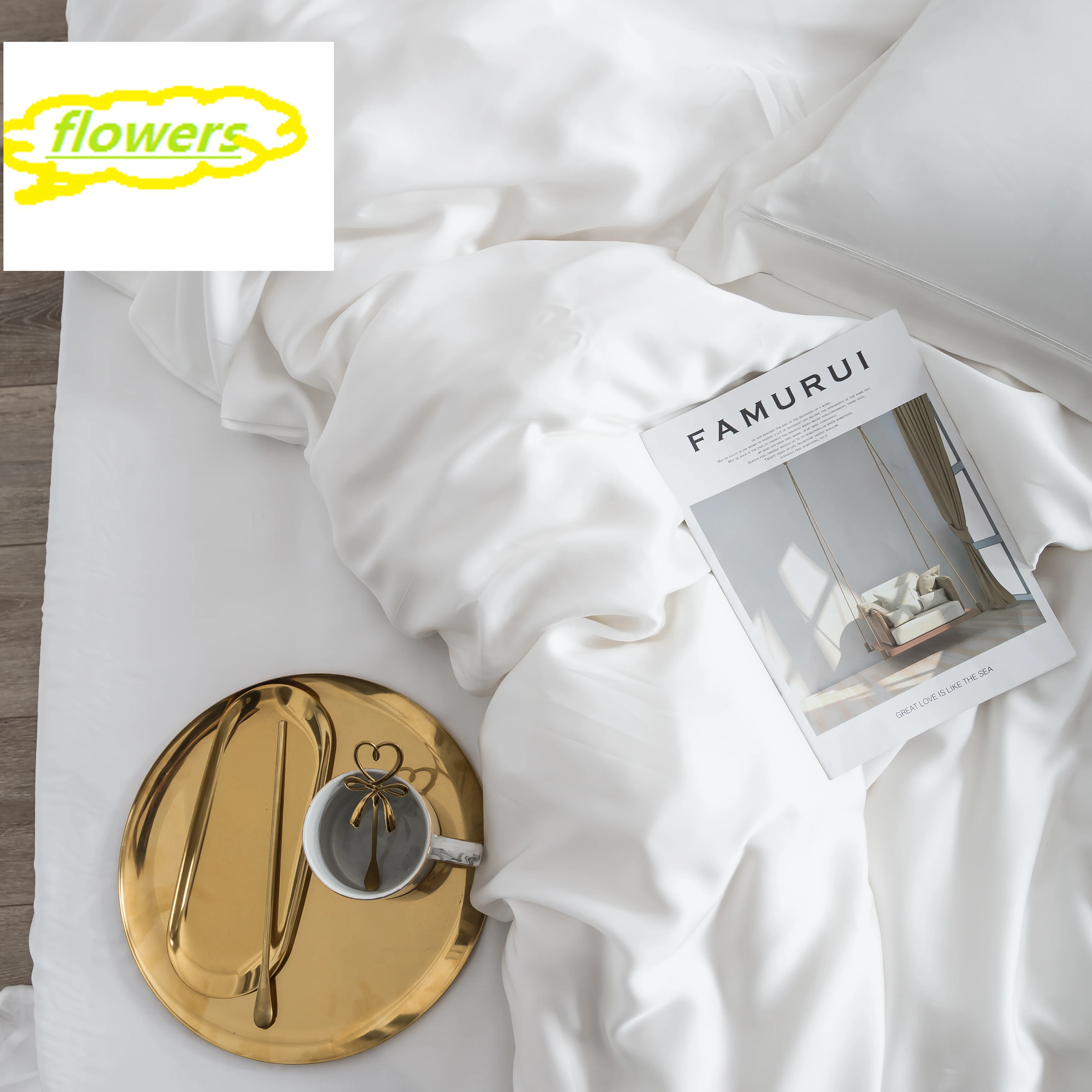 

SRF Noble White 100% Silk Beauty Bedding Set 25 Momme Silk Healthy Duvet Cover Double Queen King Bed Linen Home Textile