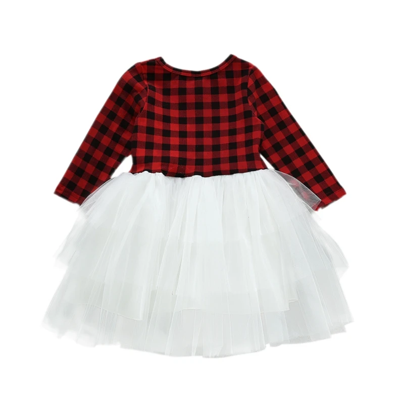 Платье для маленьких девочек платье с длинными рукавами принтом рождественских