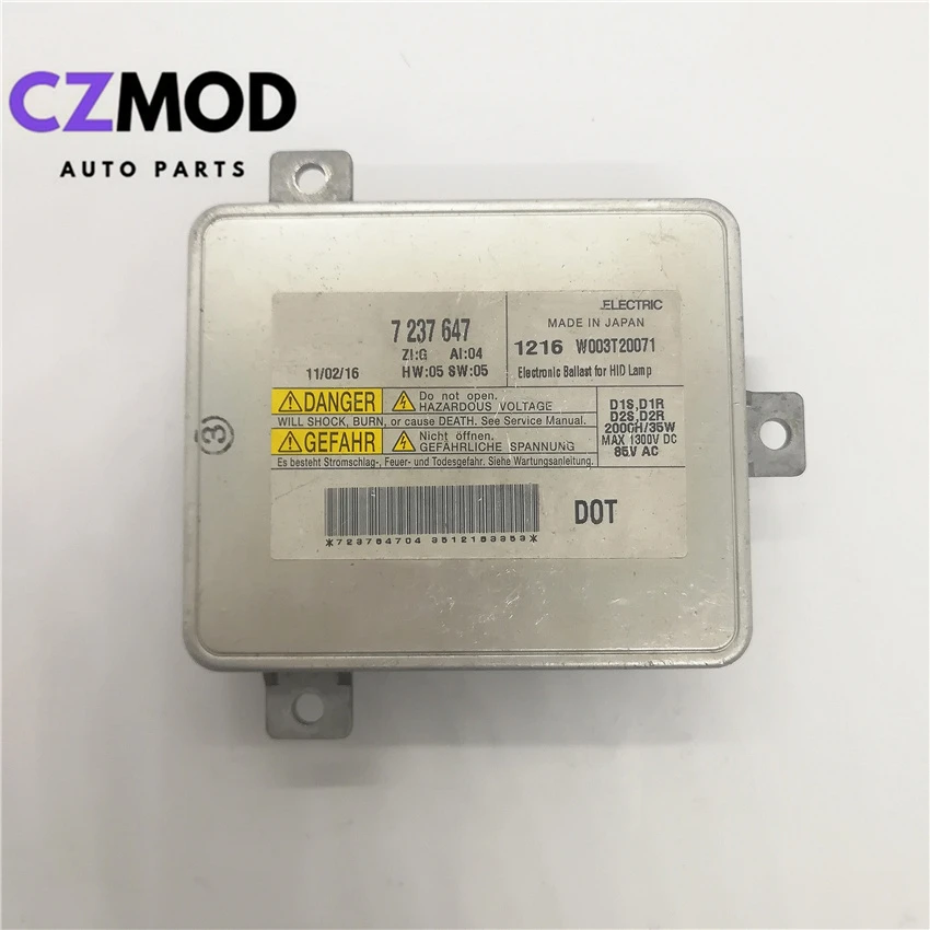 

Оригинальный Подержанный 7237647 W003T20071 фара D1S D1R D2S D2R, спрятанный балласт управления для BMW 3 'E91 E90 LCI 316i 318d 318i