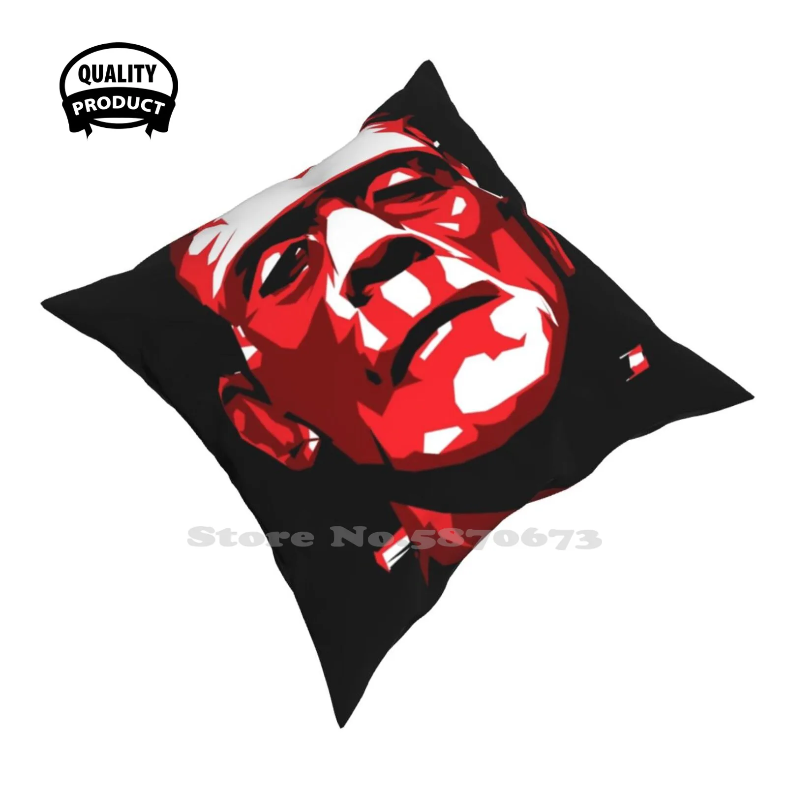 Frankenstein - Vector Funny Cute Decor Square Pillowcase Monster Movie Horror Gory Scare Fright Pain Emboss Blood | Дом и сад