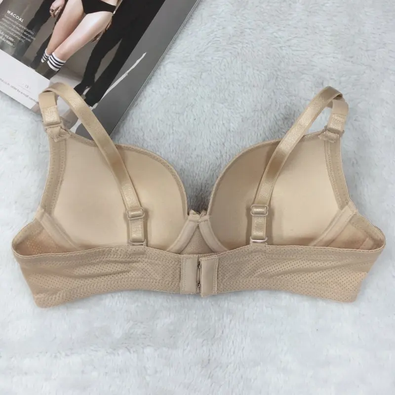 Женский двойной бюстгальтер пуш-ап сексуальный с косточками и бантом мягкий