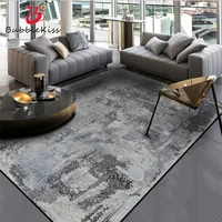 bubble kiss chinese abstract gray pattern crystal velvet carpets for living room table chair soft floor rugs non slip floor mat