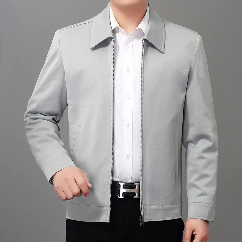 Новая повседневная мужская куртка с воротником-стойкой весенне-осенняя верхняя