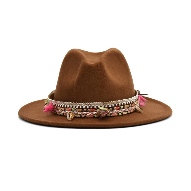 2020 Fashion Ladies Wool Blend Hat Spring And Autumn National Wind Hat Gentleman Travel Gazz Hat Male Hat F12