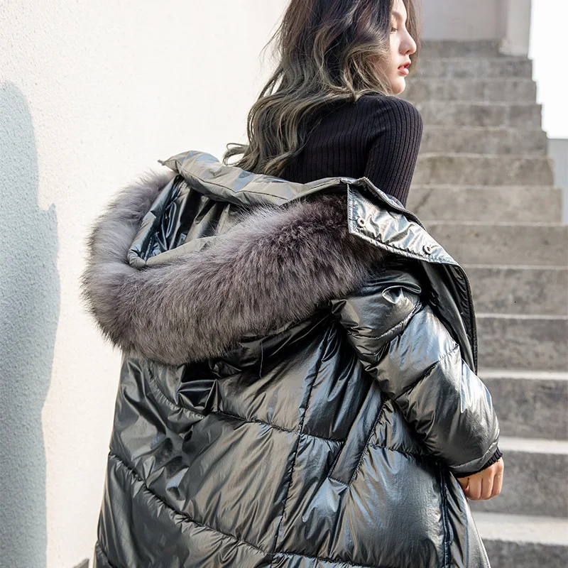 Женская зимняя куртка пуховик на молнии с капюшоном|Женские парки| |