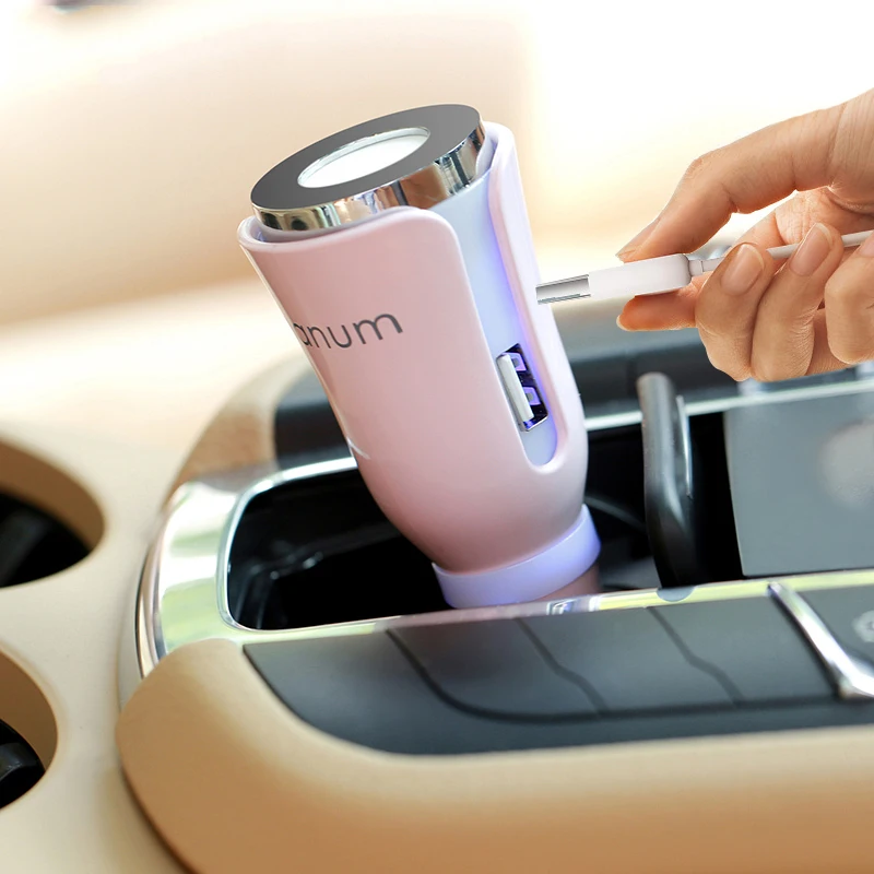 

ELOOLE USB Car Charger Aromatherapy Machine Aroma Oil Diffuser Portable For Car Purified Air