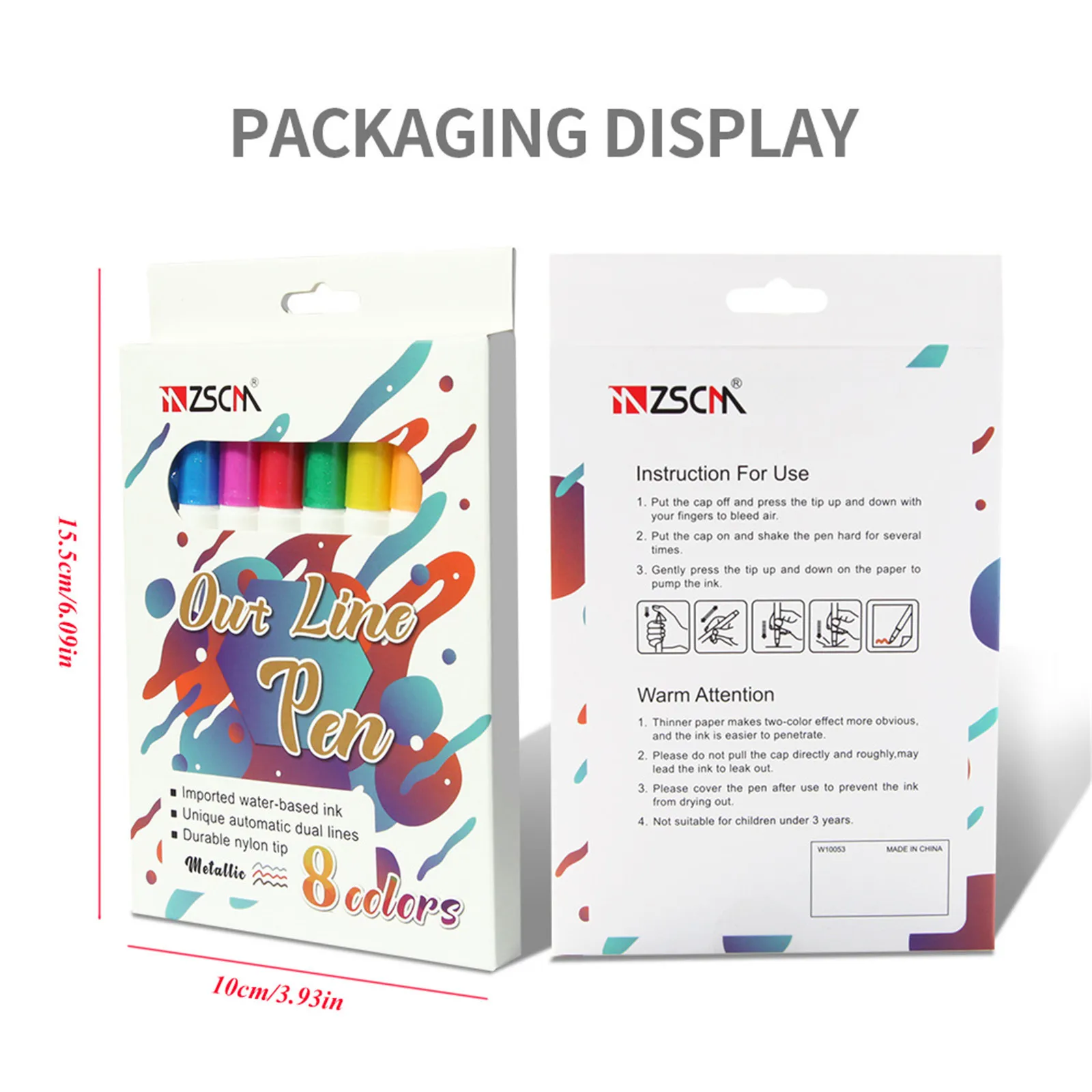 8/10/12 шт. блестящая цветная маркерная ручка маркер кисть для рисования